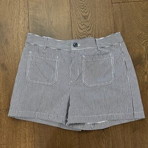 LOFT Palmer Navy and White Shorts